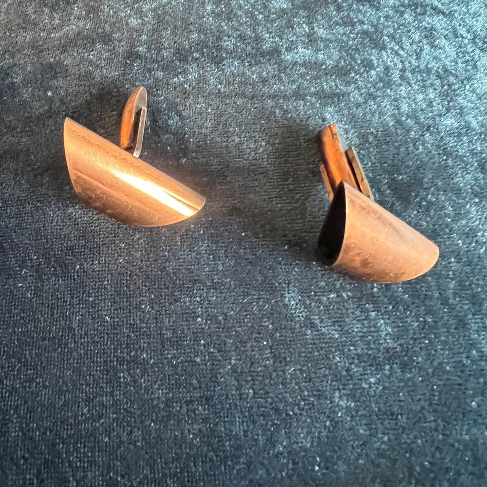 Vintage Copper Cuff Links - Picture 5 of 6